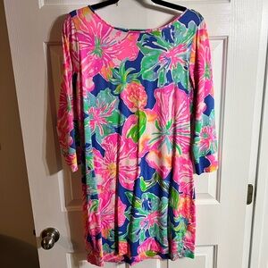 Lilly Pulitzer long sleeve cotton floral dress